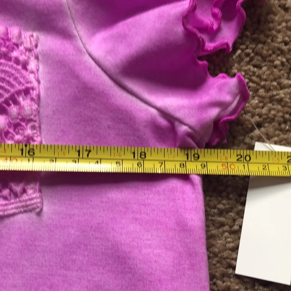 SO Top Girls Size 18 Plus Pink Short Sleeve Pocket‎ NWT
